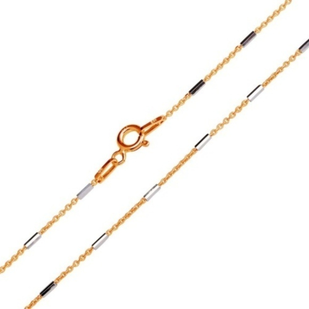 Rose Gold Plated 6 Sided Diamond Cut Tube Chain